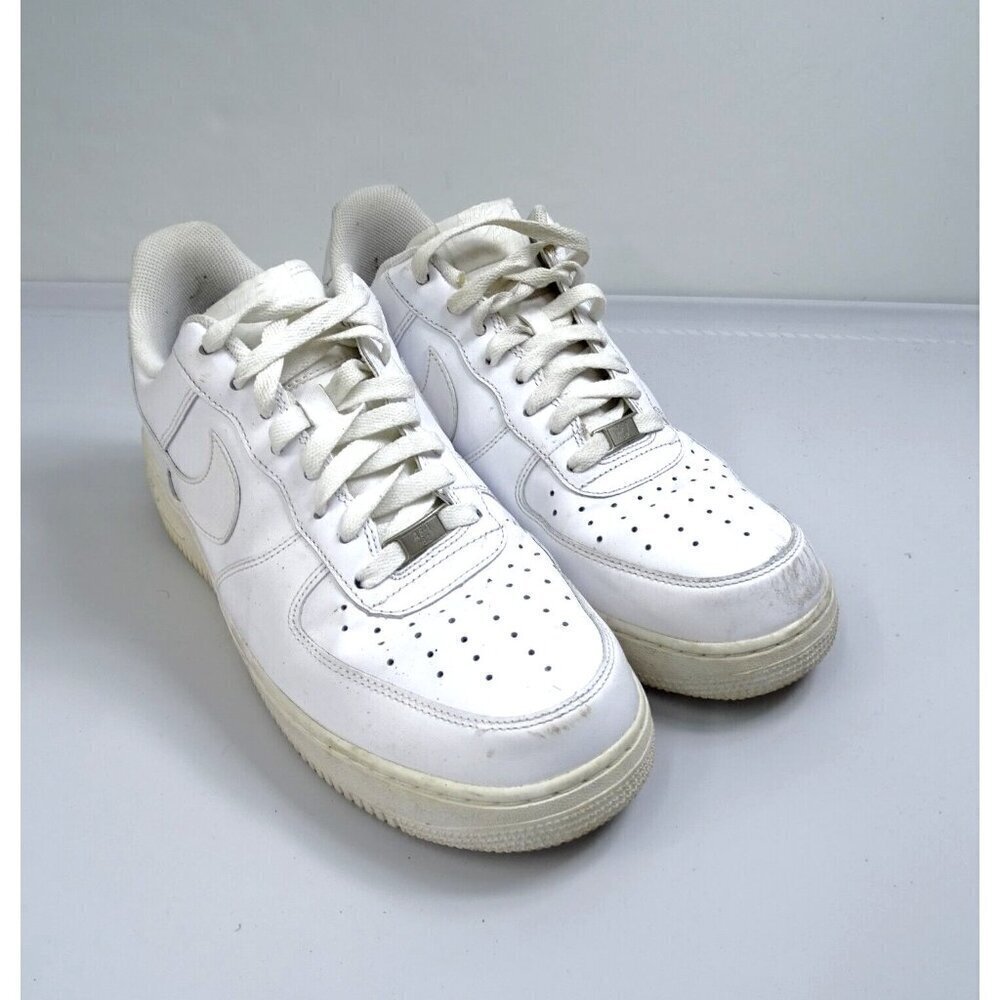 Nike Air Force 1 AF1‎ Low Men's Triple White Sneakers Shoes 315122-111 Size 12